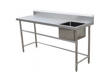 STAINLESS STEEL BENCH / SINK 1800MM