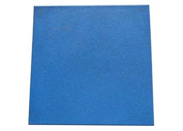 RUBBER TILE MAT BLUE - 500 X 500 X 15MM