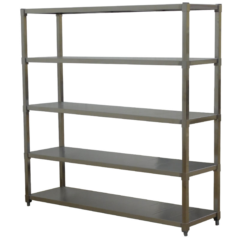 Stainless Steel Shelving Unit 1800 X, Stainless Steel Storage Bookcase