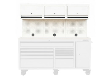 MOBILE WORKSTATION OVERHEAD STORAGE KIT WHITE