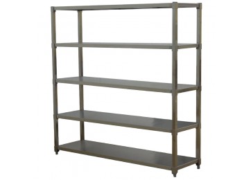 STAINLESS STEEL SHELVING UNIT 1800 X 1800MM