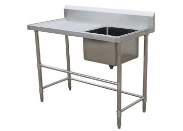 STAINLESS STEEL BENCH / SINK 1200MM