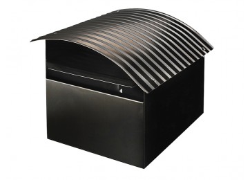 STAINLESS STEEL LETTERBOX - BLACK