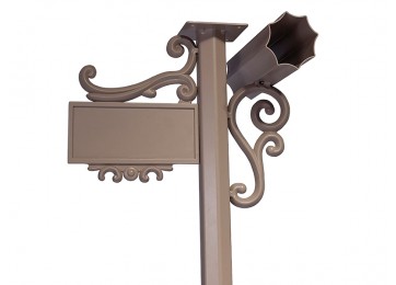 HERITAGE LETTERBOX POST STAND - STONE