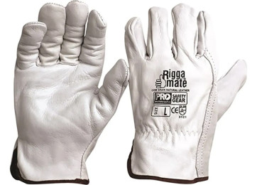 RIGGAMATE PREMIUM COWHIDE GLOVES - SMALL